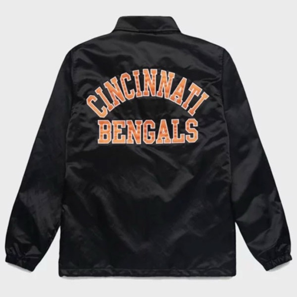 Cincinnati Bengals Men’s Black Satin Starter by HOMAGE Jacket